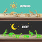 Byncceh Dinosaur Fossil Digging Kit - STEM Toy for Kids 6-12, Excavates 12 Bones, Glow in The Dark, 6.24 x 13.65 x