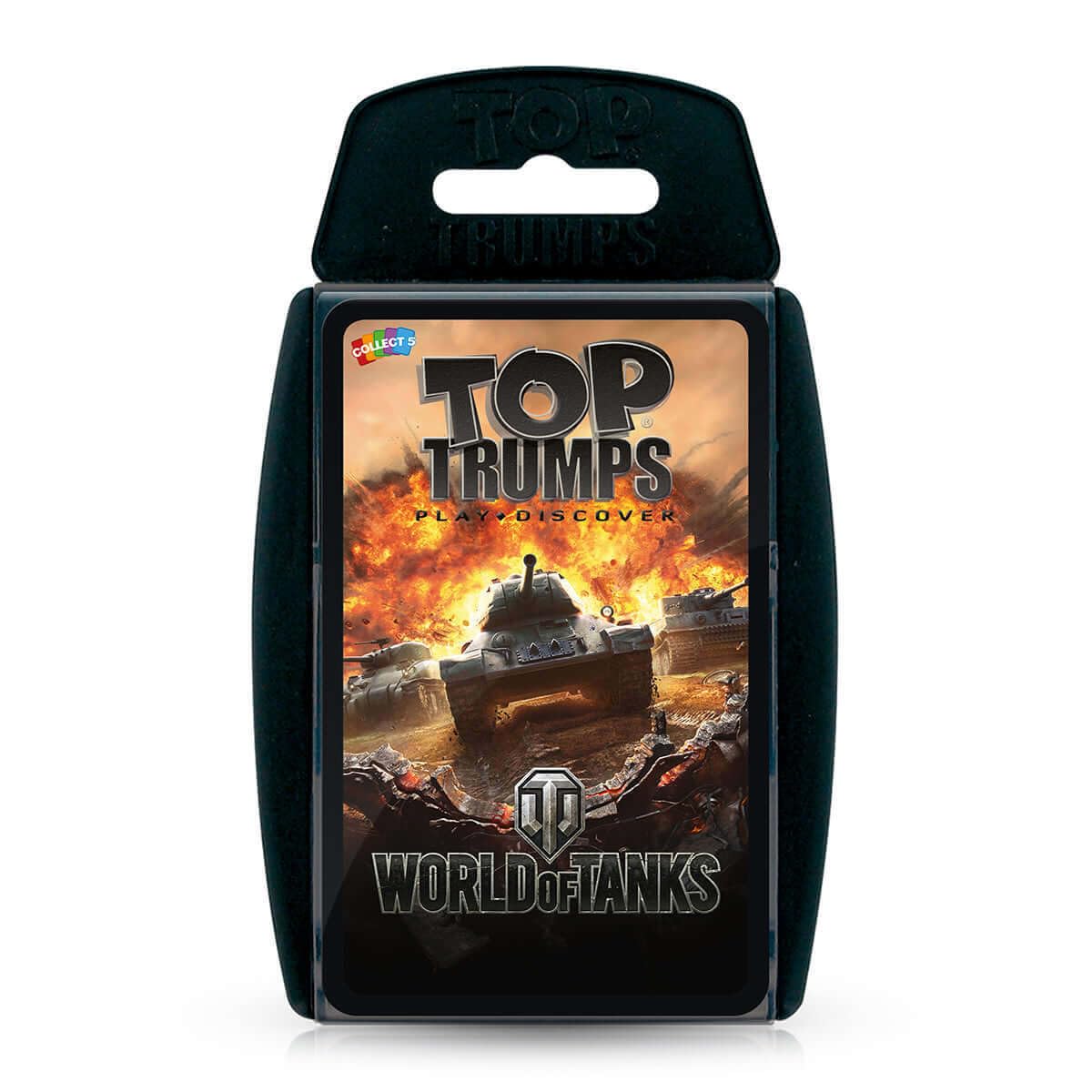 Top Trumps World of Tanks Card Game - WM02478-EN2-6 - Plastic - Fun for All Ages