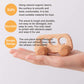 Promise Babe Organic Wooden Baby Push Toys Fine Motor Development Sensory Skills Toy Montessori Grasping Toy 2Pc Wood Car Rattle