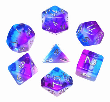 Polyhedral DND Dice Set RPG Rainbow Dice for Dungeons and Dragons(D&D) Role Playing Game,MTG,Pathfinder,Table Game,Math Games Di