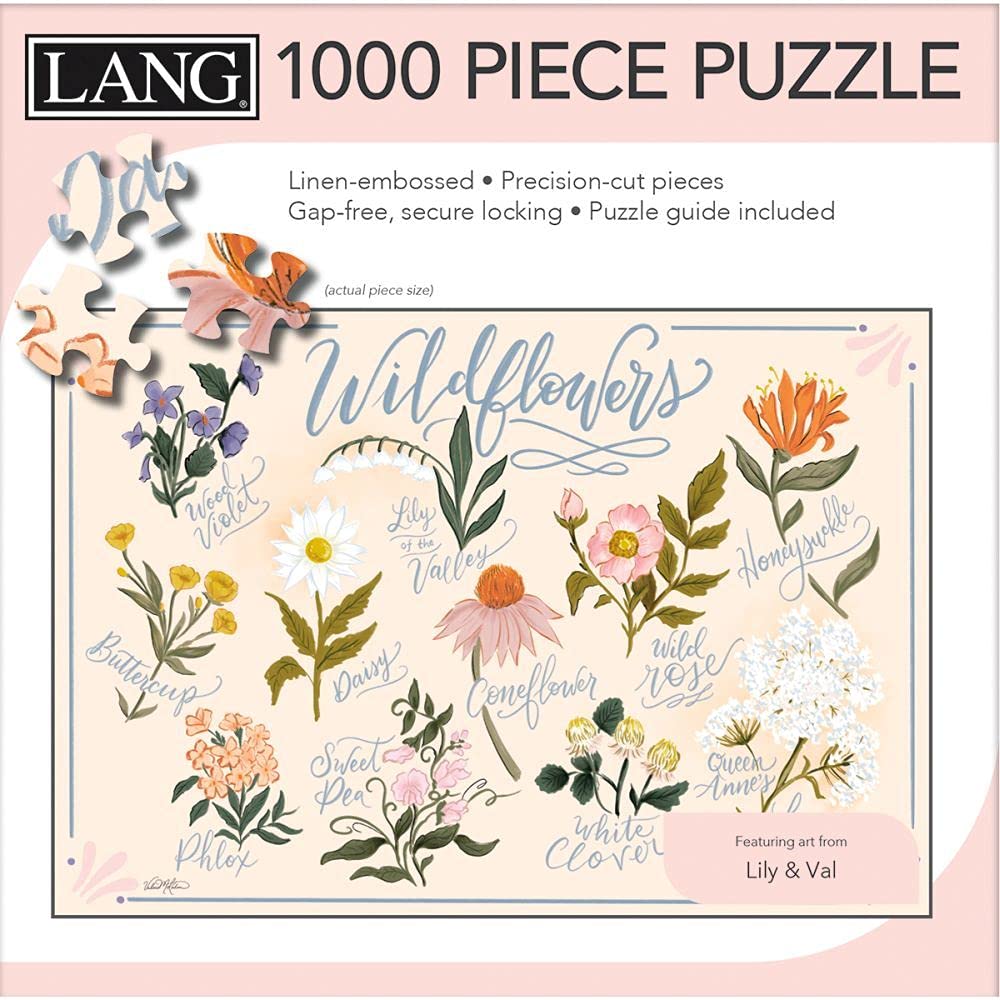 Lang Wildflowers Puzzle - 1000 Pc (5038054), Multicolor