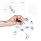 Jongyance American Mahjong Tile Set - 166 Engraved Plastic Tiles, Small Size, White (Tiles Only, Racks Not Included)