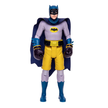 Mcfarlane Toys, Dc Multiverse, 5-Inch Dc Retro Batman Boxing Action Figure With Action Word Bubbles, Collectible Dc Retro 1960'S