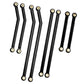 Gohobby High Clearance Front Links Set For Axial Scx24 Gladiator Axi00005, 8Pcs (Blue)