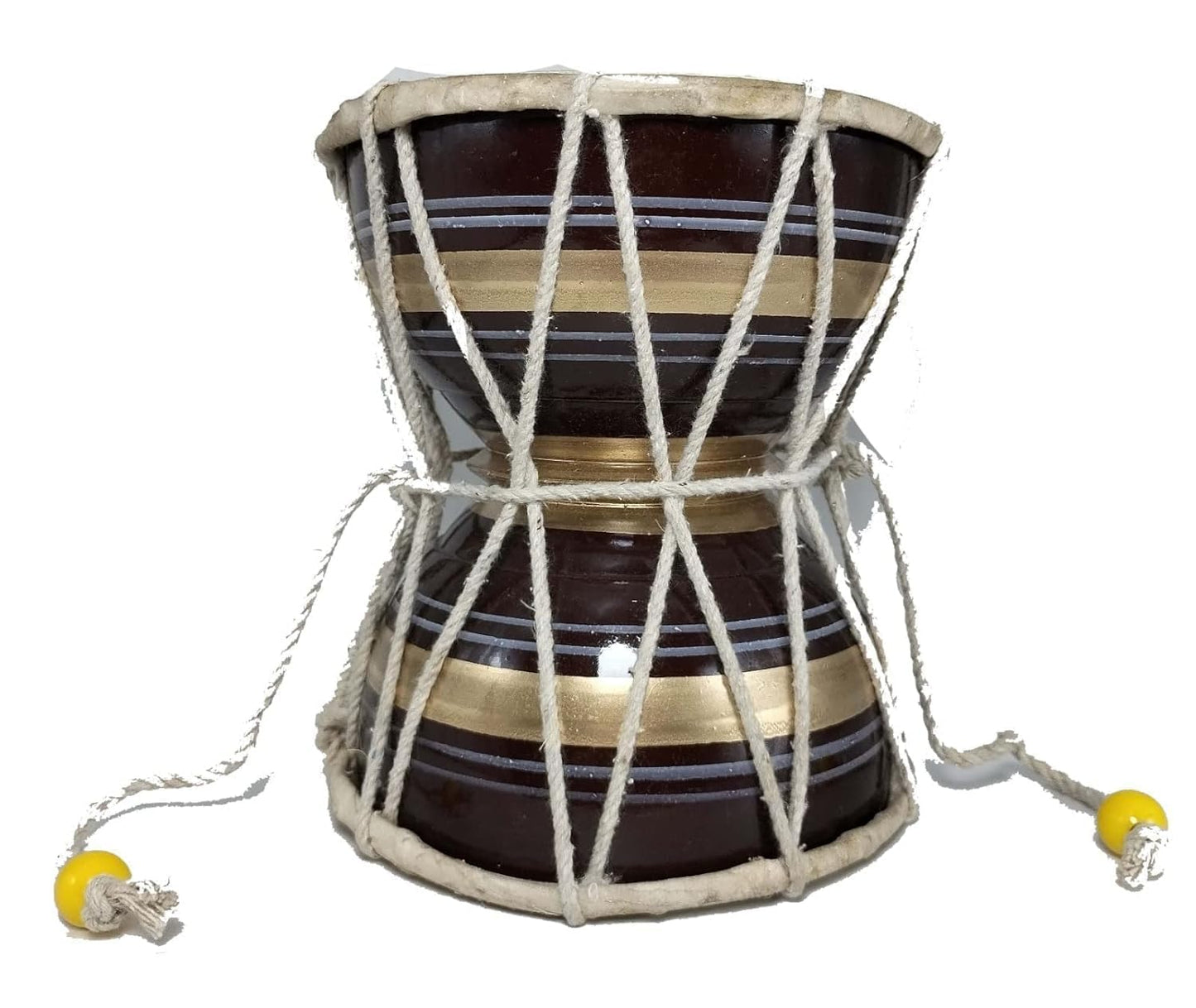 Valoure Sports Handmade Lord Shiva Wooden Damru/Handmade Damroo For Kids | Indian Musical Instrument Damru 8 Inch
