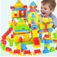 SatSun (52 Block+ 8 Wheels) 60 PCs Blocks STEM Educational Kids Toys Building Block Toys.