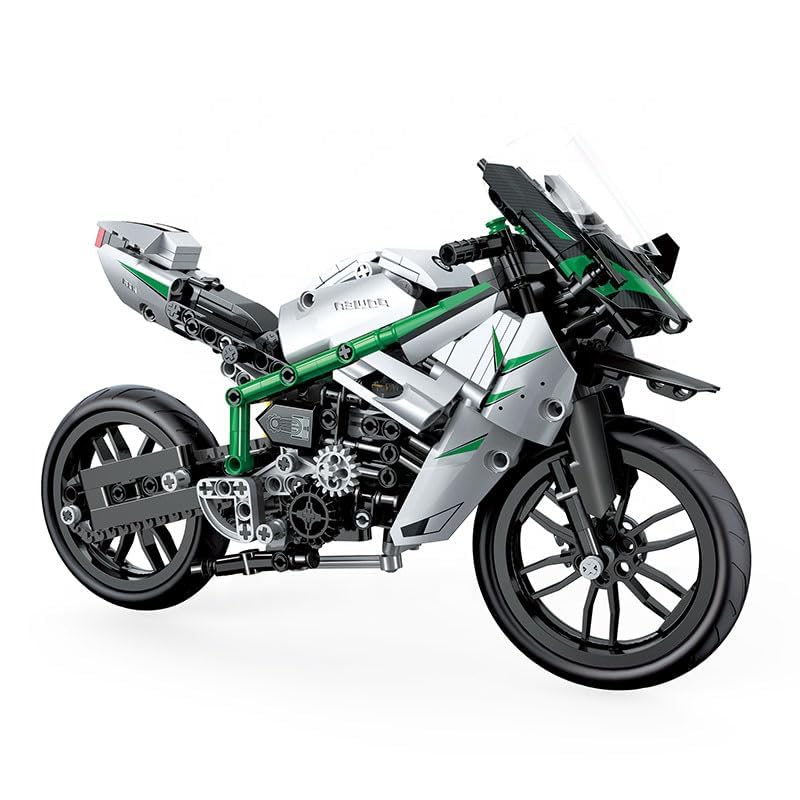 Icw 5818 Tech Storm Heavy Motorcycle Building Blocks Bricks Diy Assemble Educational Toys (600 Pc)