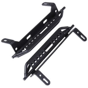 HobbyPark Metal Side Pedal Step Running Boards Foot-Plate for Traxxas TRX4 Trx-4 1/10 RC Crawler Body Shell Accessories (Black)