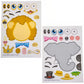 Rhode Island Novelty Make Your Own Zoo Animal Sticker Assortment 12 Sheets Per Order