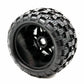Powerhobby Raptor MX Belted All Terrain Mounted Tires/Wheels 17mm (4) Fits Traxxas Maxx E-Revo Arrma Kraton Outcast