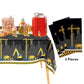 3 Pcs Construction Table Cloth Plastic Disposable Construction Birthday Party Supplies Tablecloth Rectangle Dump Truck Table Cov
