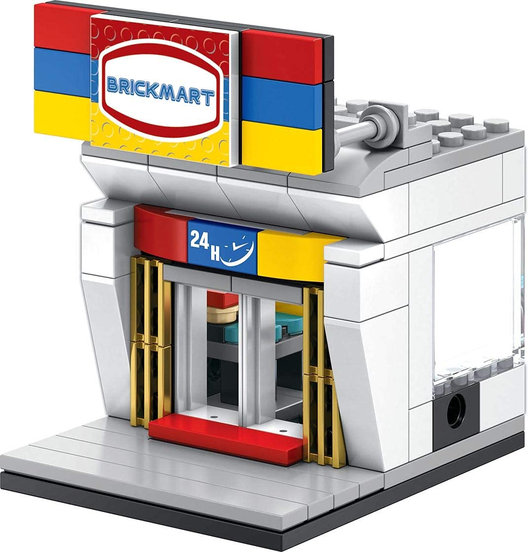 Brick Loot Exclusive Mini City Brickmart Brick Toy Store - Custom Designed Model - Compatible With Lego And Other Major Brick Brands