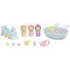 Calico Critters Triplets Baby Bathtime Set - Multicolor, Plastic, Model CC2076