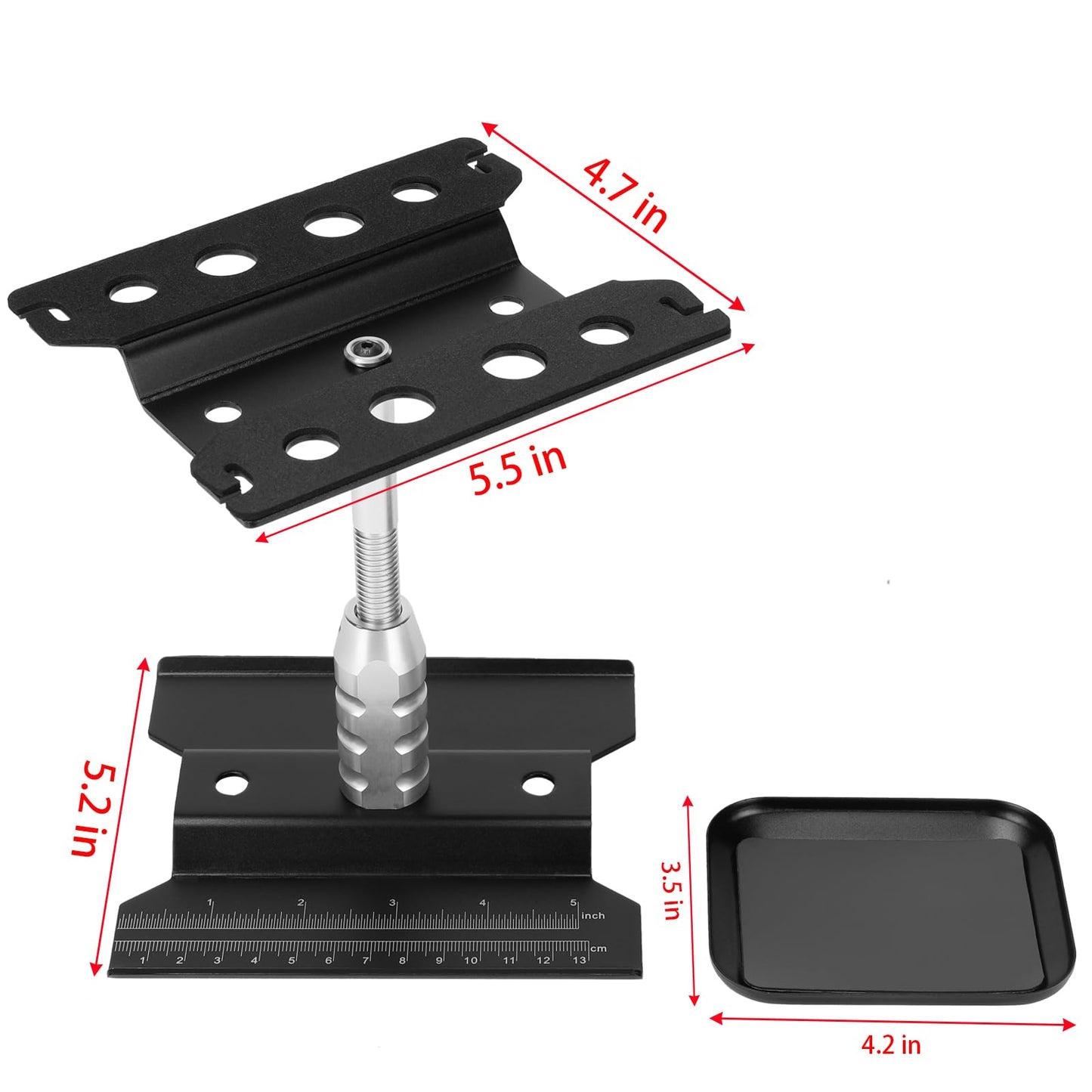 Kimapeso RC Car Stand Repair Workstation Portable RC Work Stand RC Repair Stand for 1/8 1/10 1/12 and 1/16 Scale RC Cars Trucks