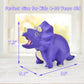 Pjdrllc Dinosaur Piggy Bank For Kids, Unbreakable Plastic Money Coin Bank For Boys And Girls, Great Gifts For Birthday, Easter, Christmas (Purple)