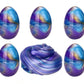 Anditoy 5 Pack Slime Eggs Stress Relief Toys Easter Eggs For Kids Boys Girls Easter Basket Stuffers Gifts Party Favors (Blue+Purple+Gold)