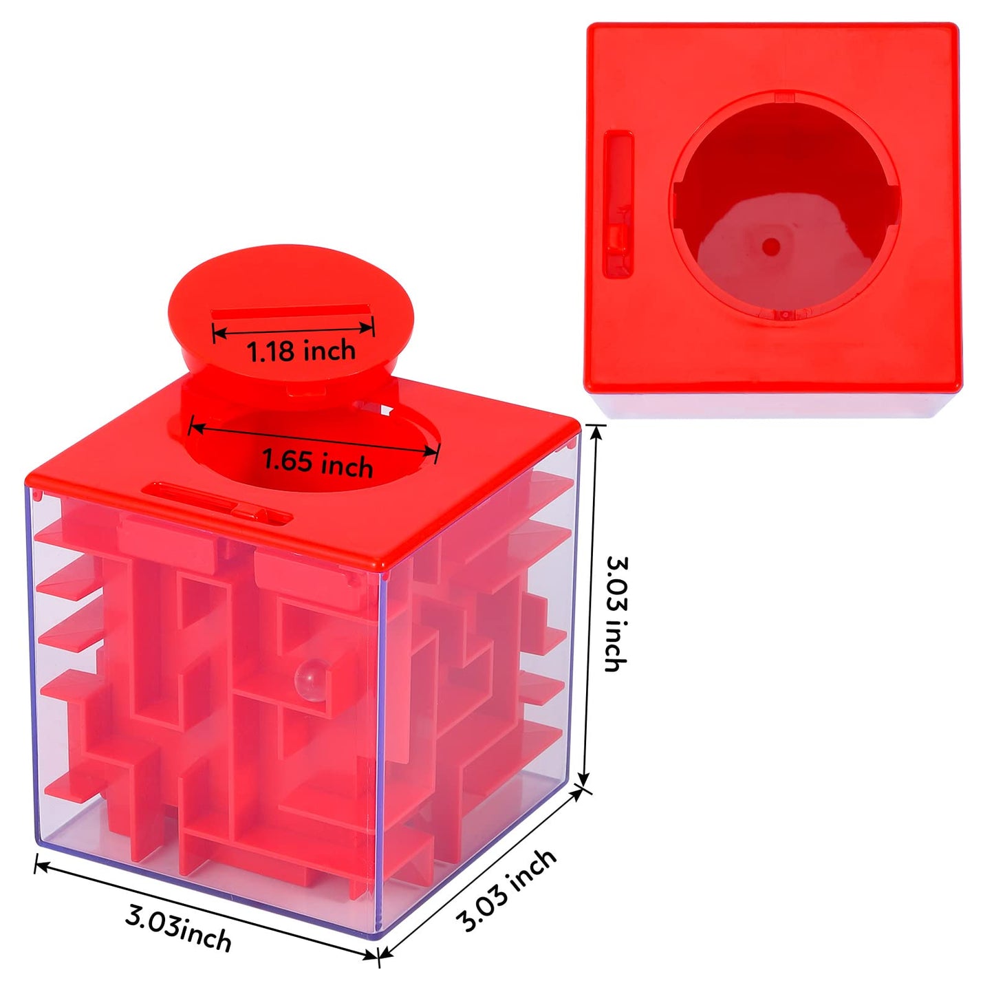 6Pack Money Maze Puzzle Box, Twister.Ck Unique Money Gift Holder Box, Fun Maze Puzzle Games For Kids And Adult Birthday