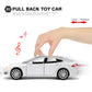 MiniToy Toy Car Model S Alloy Model Cars Pull Back Vehicles 1/32 Scale Car Toys for Toddlers Kids(White)