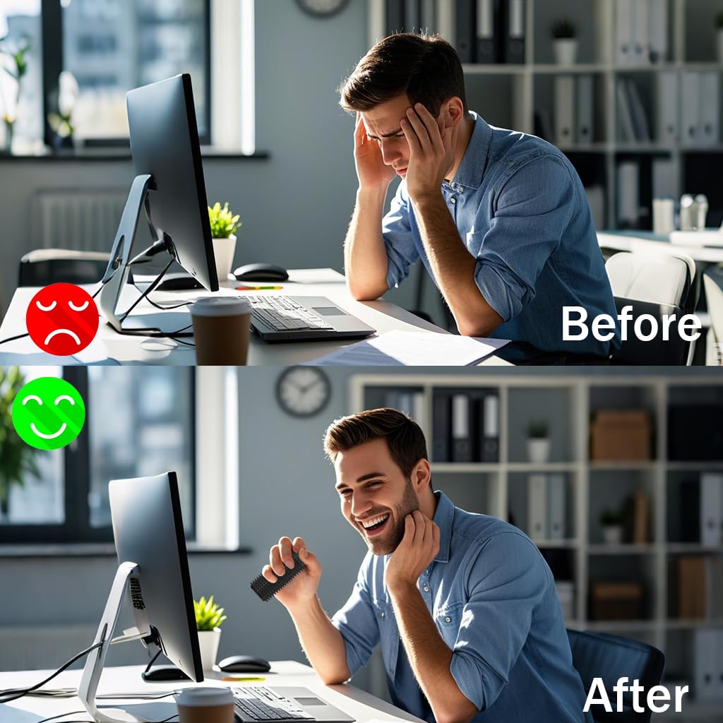 Vatonezich Little Ouchies Fidget - Pocket-Sized Stim Keychain with Spiky Grippie Design, Anxiety & Stress Relief Sensory Toy for