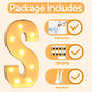Imprsv 3Ft Marquee Light Up Letters S, Large Light Up Letters, Big Marquee Letters For Party Decorations Baby Shower Anniversary