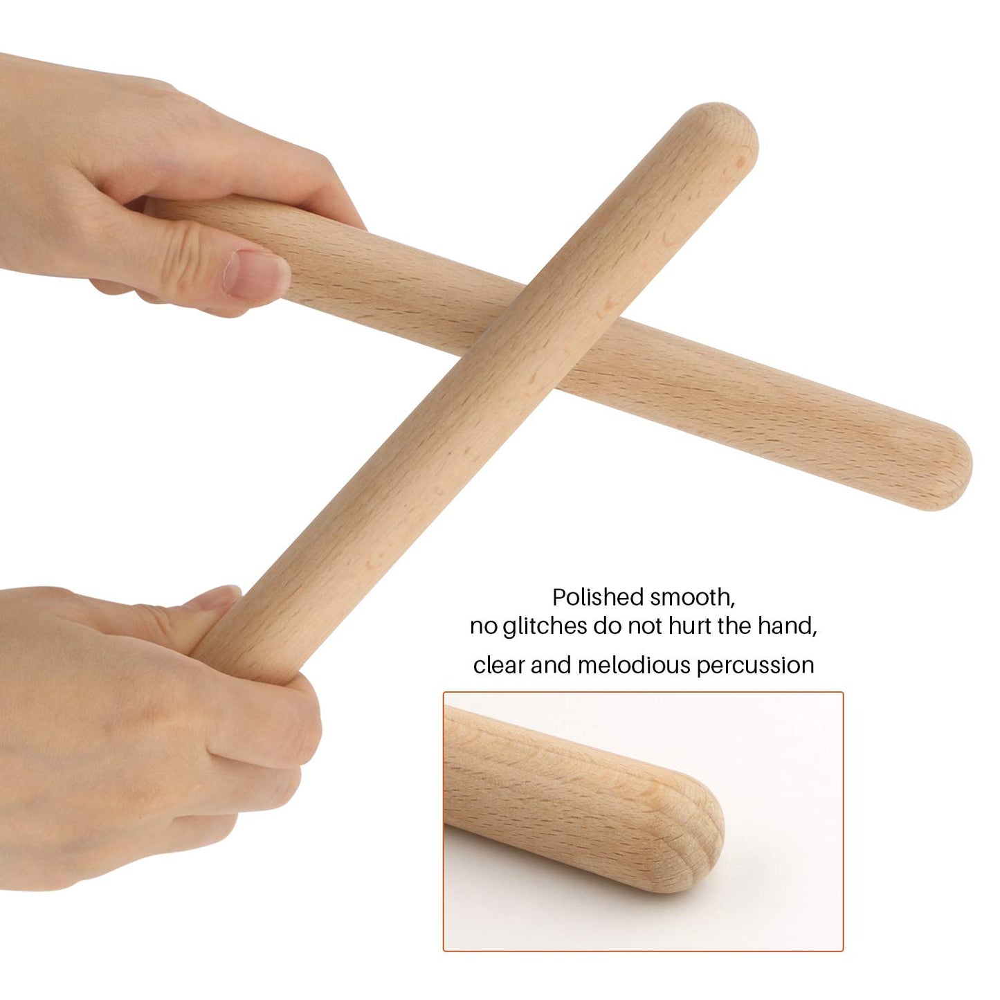 12Pcs Wood Hand Percussion Shakers Musical Instruments For Kids Toddler Natural Wooden Percussion Toy Set For Gift 4Pcs Egg Shak