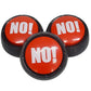 Joffreg NO Sound Button - Medium Red Plastic Mute Device