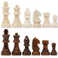 Da Vinci Staunton Wood Chess Pieces 32 Chessmen And Storage Bag (3 Inch King)
