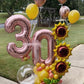 Paticool 30 Number Balloon Rose Gold,40 Inch Large 30 Number Foil Mylar Balloons For 30Th Birthday Party Celebration Decorations