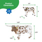 Big Country Farm Toys Longhorn Cow & Calf - 1:20 Scale - Hand Painted - Farm Toys - Farm Animal Toys