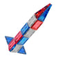 Createon Crayola Red, White & Blue Pip Magnetic Tiles 27Pc, Magnetic Kidsbuilding Toys, Stem Learning Travel Toys For Boys And G