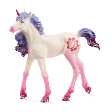 Schleich Bayala Unicorn Toys For Girls And Boys, Mandala Unicorn Foal Toy Figurine, Pink And Purple, Ages 5+