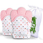 Baby Teething Mittens Self-Soothing Pain Relief Mitt, Stimulating Teether Toy, Prevent Scratches Protection Glove With Travel Ba