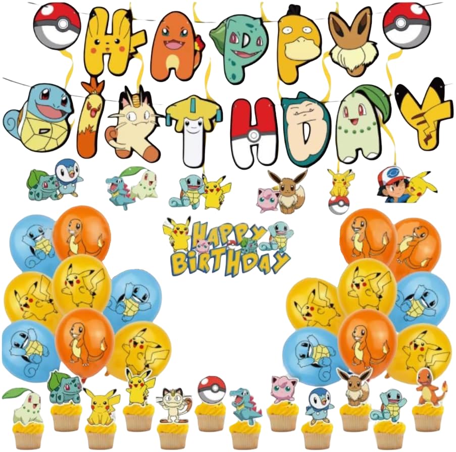 Pokmon Party Supplies | 15+ Years | Birthday Supplies Set