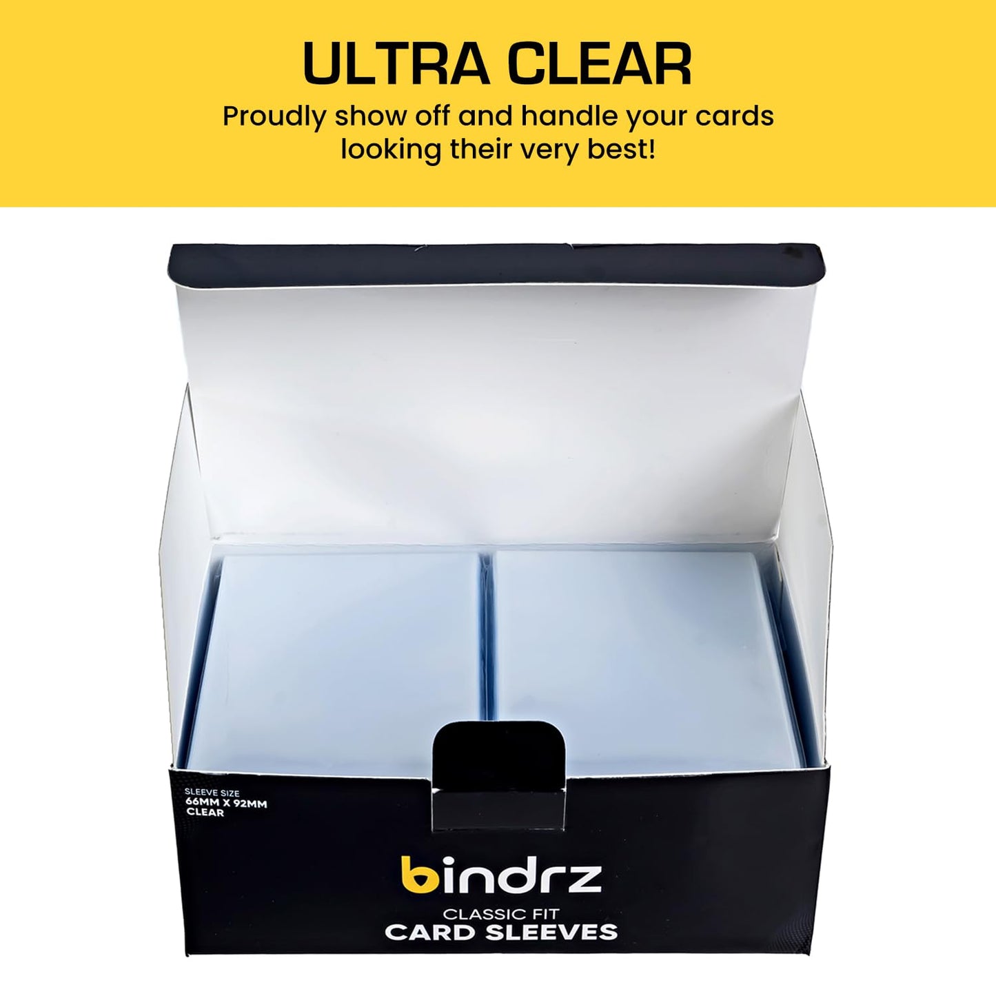 Bindrz 1000 Trading Card Penny Sleeves - 45 Micron Thick - 66 X 92Mm - High Clarity Classic Protectors For Tcg Mtg And Sports Ca