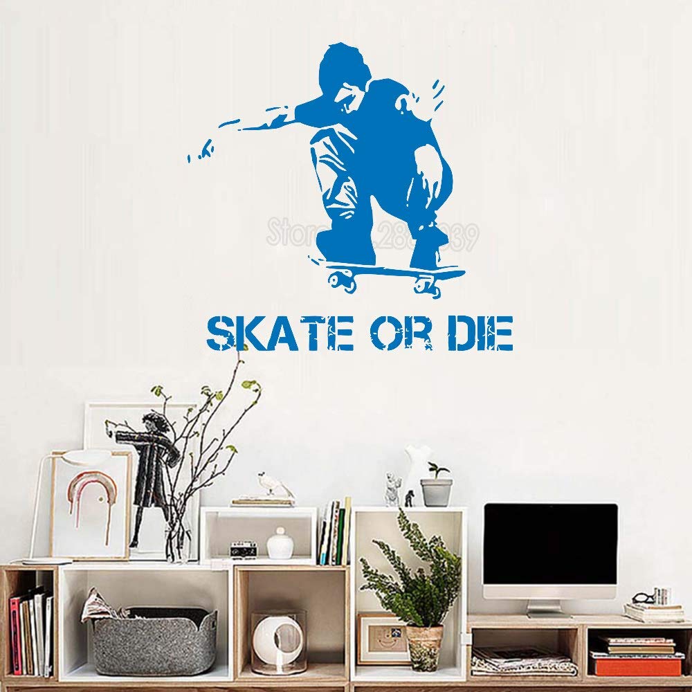 Gadgets Wrap Skateboard Boys Vinyl Wall Sticker Skateboard Ride Kids Fun Teenager, AG20DRP1585