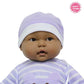 JC Toys Lots to Cuddle Babies Hispanic 20-Inch Peach Soft Body Baby Doll and Accessories Designed by Berenguer, Purple, 35019