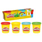 PlayDoh 4 Pack Classic Colors, 3 Ounce Cans of Modeling Compound, Kids Arts & Crafts, Preschool Toys for Girls & Boys 3+