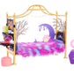 Monster High Clawdeen Wolf Bedroom Playset with Doll, Small Plastic, Werewolf Theme, Model HMV77, Includes Furniture & Accessories