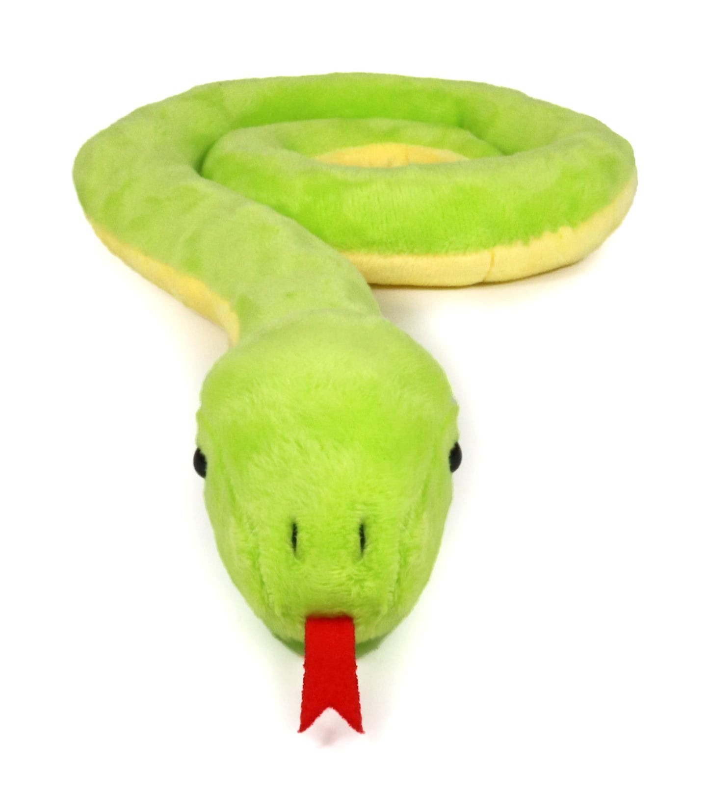 Ice King Bear Cute Green Snake Stuffed Animal Plush Toy (Lying)