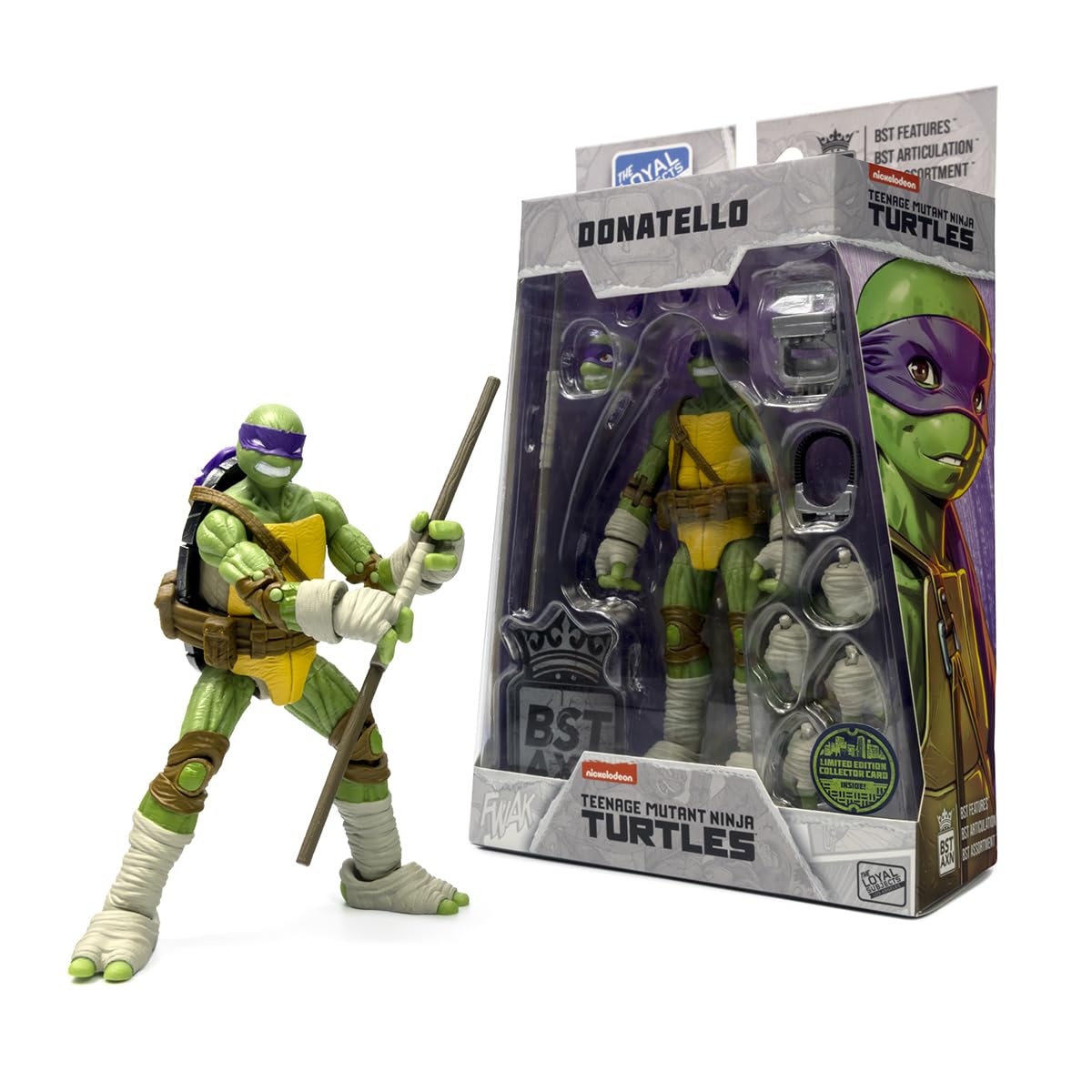 The Loyal Subjects Teenage Mutant Ninja Turtles Donatello Action Figure 5-inch Multicolored Plastic Model BATMNTDONWB08