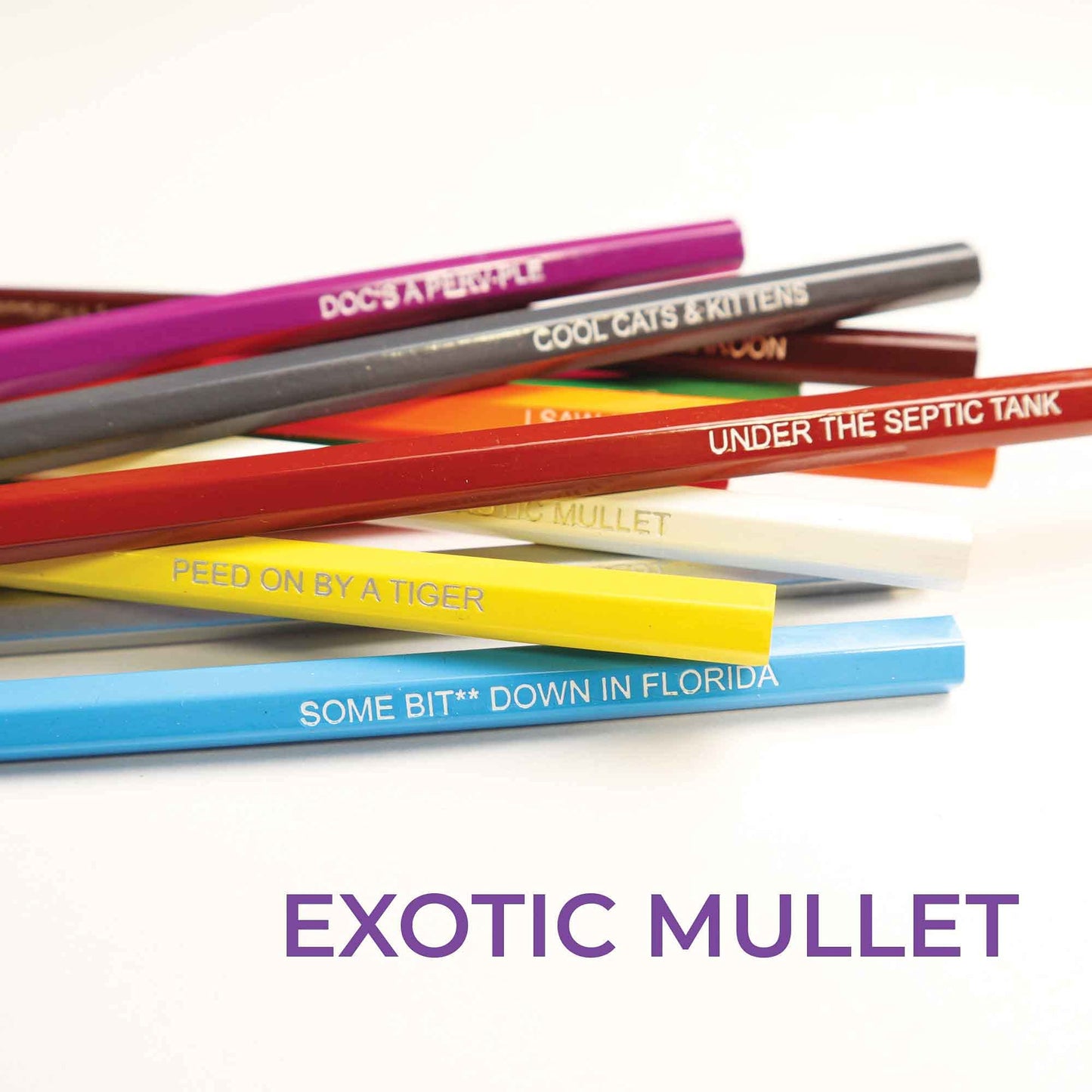 Pun Labs Exotic Colors - Tiger King Inspired Parody Colored Pencils