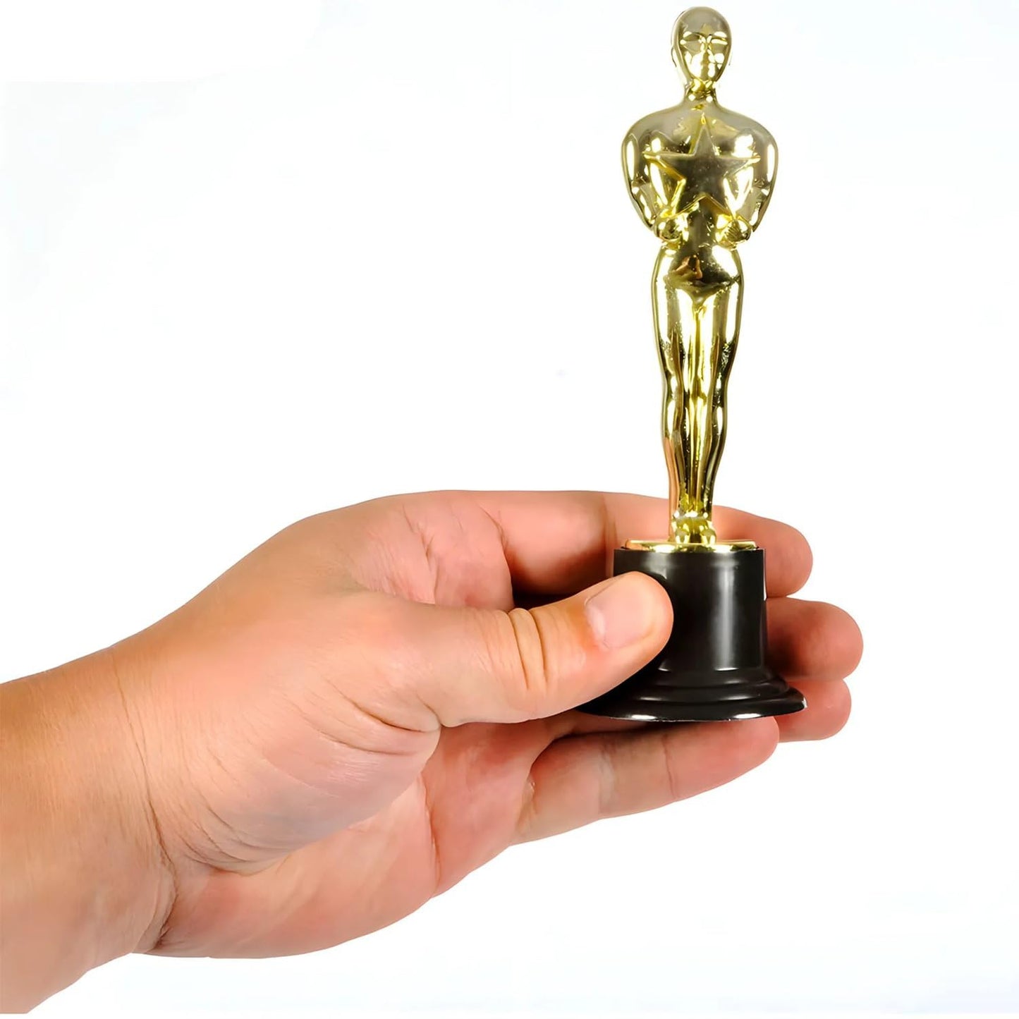 Rhode Island Novelty 6 inch Plastic Gold Movie Award Statue, One Per Order