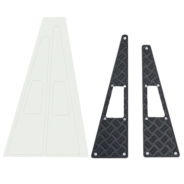 AXSPEED 1 Set Stainless Steel Anti-Skid Plate Engine Hood Cover Set with Intake Grille for 1:18 TRX4-M TRX4M Defender