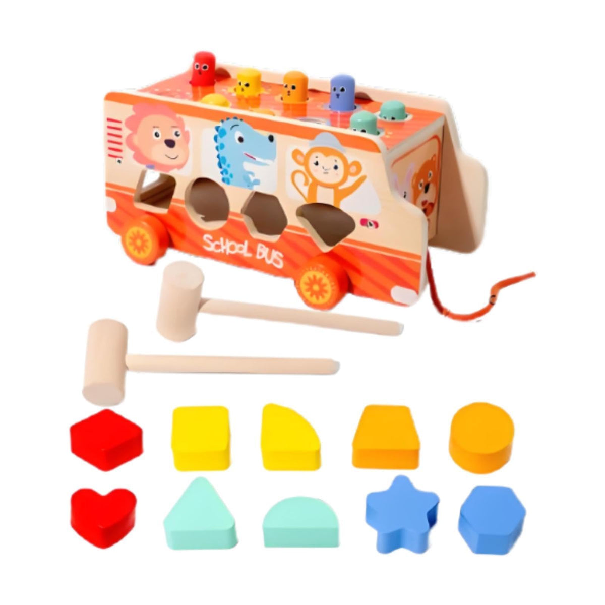Ilsmysutra Montessori Toy Hammering Pounding Toy Shape Sorter Game For 3 Year Old Gifts|Toys For Baby|Developmental Baby Toys