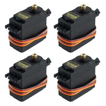 Hosyond 4Pack MG995 Servo Motors Digital RC Servo Metal Gears High Speed Torque for Smart Car Robot Boat RC Helicopter(Control A