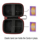 RAIACE Hard Travel Case for Five Crowns Card Games - Protective Black Aluminum Storage Bag (Cards Not Included)