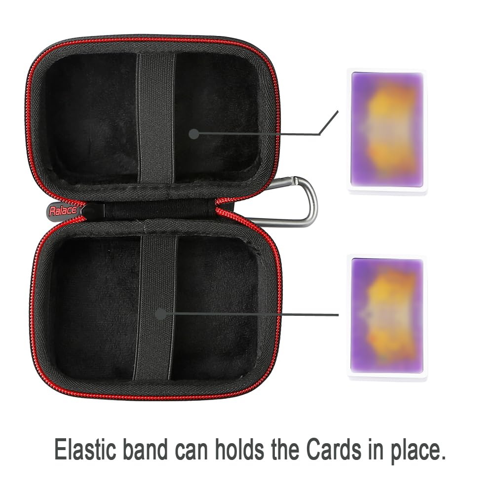 RAIACE Hard Travel Case for Five Crowns Card Games - Protective Black Aluminum Storage Bag (Cards Not Included)