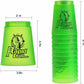 Seisso Stack Cups, Stacking Cup Set Classic Stack Training Game Toys For Boys Girls Kids Stacking Cups (12 Pack Green)