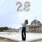 2Pcs 40 Inch Number Balloon Foil Balloons Number 28 Jumbo Giant Balloons Prom Balloon Mylar Huge Number Balloon For Birthday Party Decoration Wedding Anniversary, Xxxl Silver 28 Number Balloon