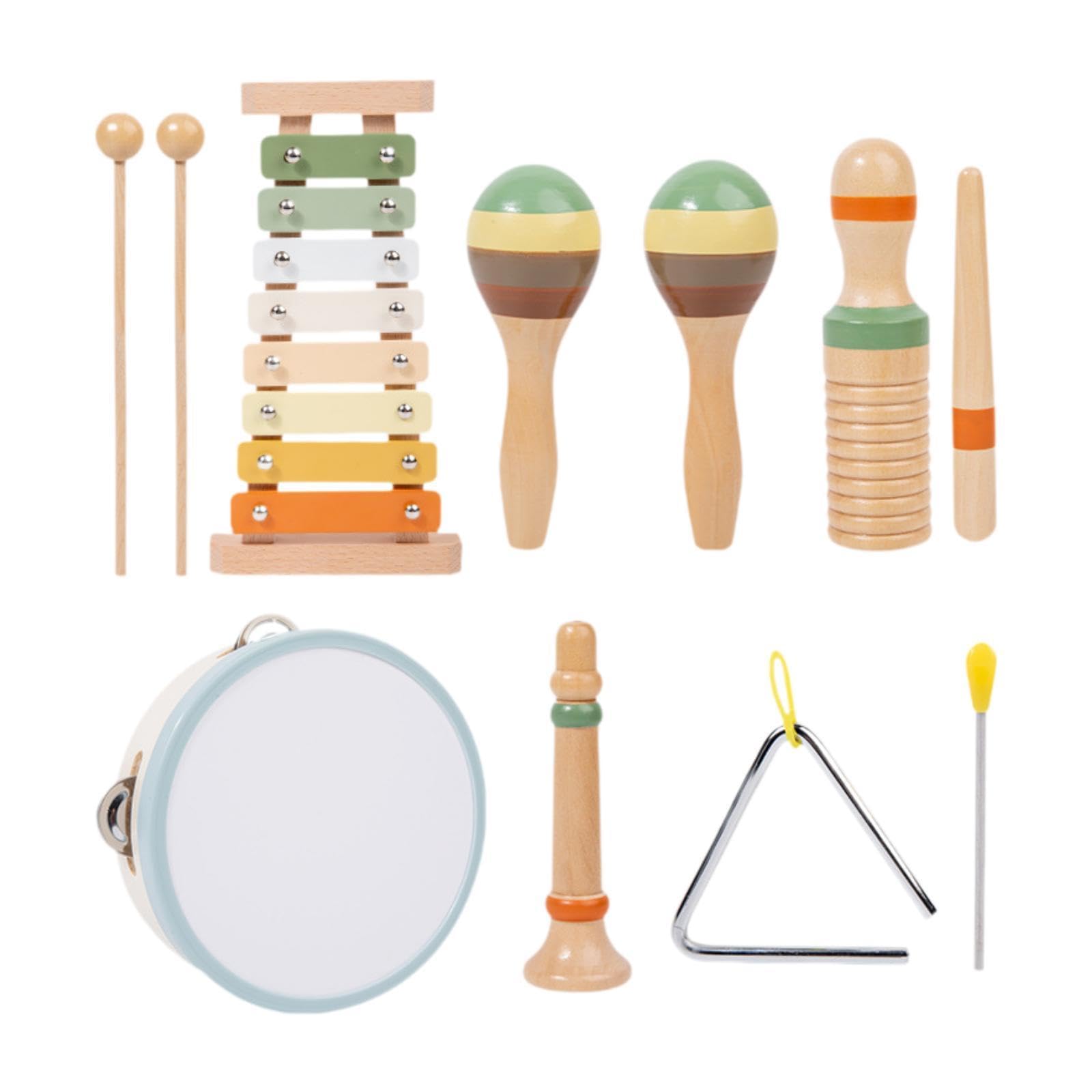 Lyla 6 Kinds Kids Musical Instruments Set Enlightenment Maracas For Children Kids